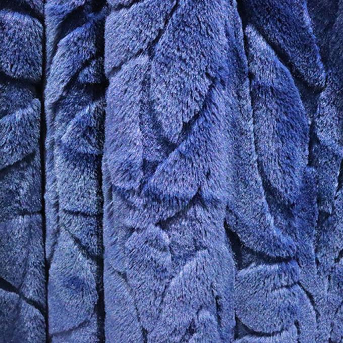 Doppelseitige Korallenfleece-Decke Polyester Fälschungsfelle Minky-Wirfdecken 320gm 4