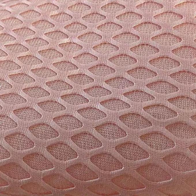 2 mm Atmungsgemäßes Luftnetz Material Dehnbares 100% Polyester Luftnetzgewebe 1
