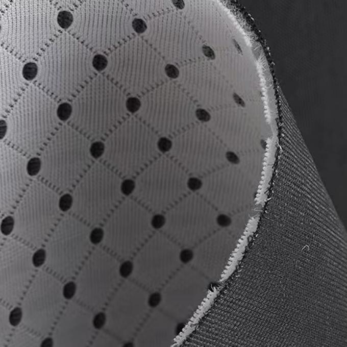 3mm 3D-Spacer-Textil 50in bis 60in Schwarz gefärbtes Garn Atmungsglasmaterial 2