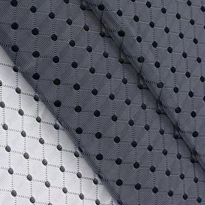 3mm 3D-Spacer-Textil 50in bis 60in Schwarz gefärbtes Garn Atmungsglasmaterial 3