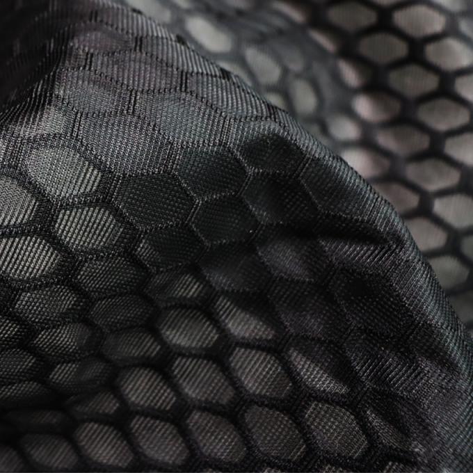 100% Polyester-Gittergewebe Geflechtes Airmesh Atmungsspeicher-Gitter Feinblack-Gittergewebe 2