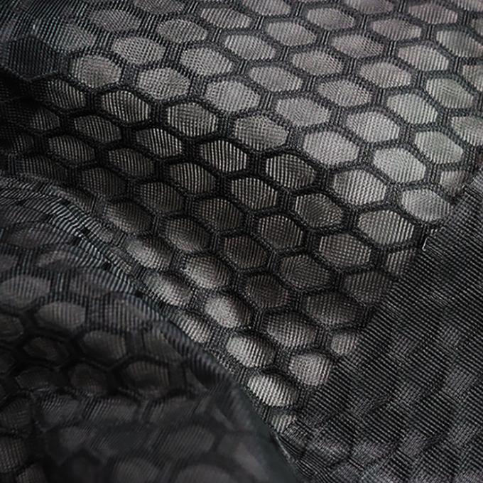 100% Polyester-Gittergewebe Geflechtes Airmesh Atmungsspeicher-Gitter Feinblack-Gittergewebe 1