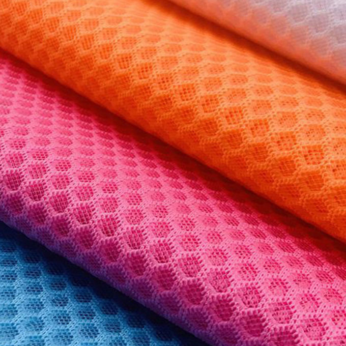 100% Polyester Recycling Polyester Mesh Gewirkt Airmesh 3D Mesh Material 5