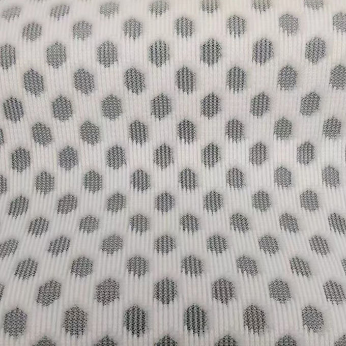 Luftdurchlässige Luftnetze Weißes Polyesternetz Stoff Recycling Polyesternetz 430gsm 3